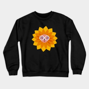 Cute summer sun design sunglasses on the beach Crewneck Sweatshirt